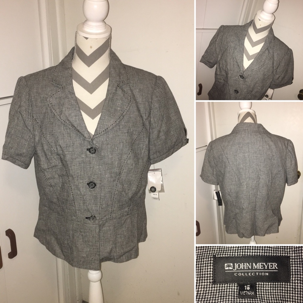 JOHN MEYER | Short sleeve suit jacket